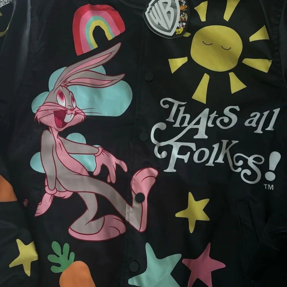 Looney Tunes Freeze Max Satin Bomber Jacket - Picture 2 of 4